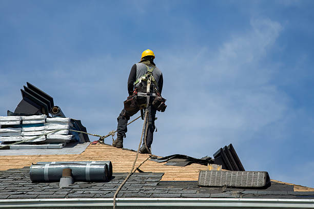 Professional Roofing technician working in Otis, OR